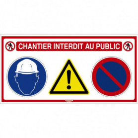 Panneau de chantier 4 en 1