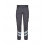 PANTALON DE SERVICE CARGO GRIS AVEC BANDE REFLECHISSANTES